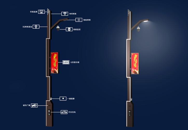 照亮城市夜晚的创意之光 路灯户外宣传海报样机的魅力与应用